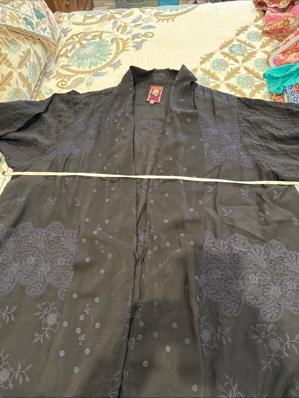 Johnny Was 2x Black Kimono - Picture 3 of 4